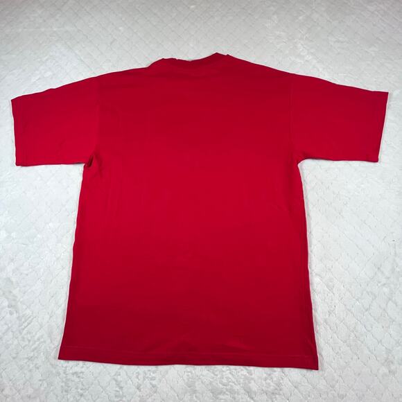 Jamaican Tees “No Problem Mon!” Embroidered Red T-Shirt Men’s Sz L - Picture 3 of 6